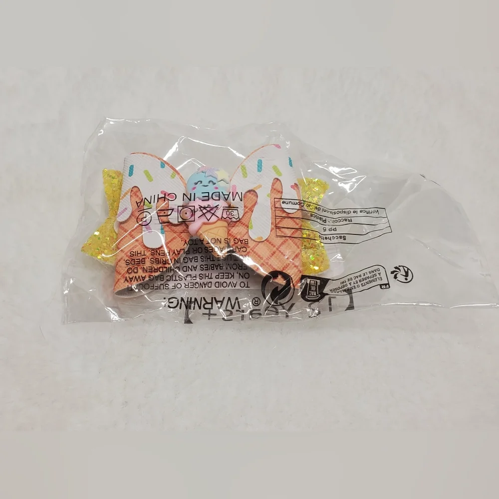 💖10 FOR 20💖Nwt Colorful Yellow Ice Cream Hair Bow